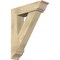 Ekena Millwork Traditional Traditional Rough Sawn Bracket w/ Offset Brace, Douglas Fir, 8"W x 30"D x 38"H BKT0806X30X38TRA01RDF - alternate 1